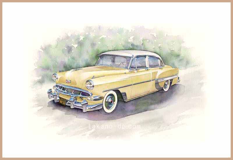 �Ԃ̐��ʉ�@No.004 �P�X�T�S�N���@CHEVROLET�@�i�V�{���[�j Big